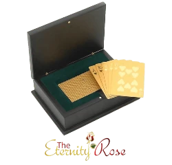 Gold-dipped poker cards